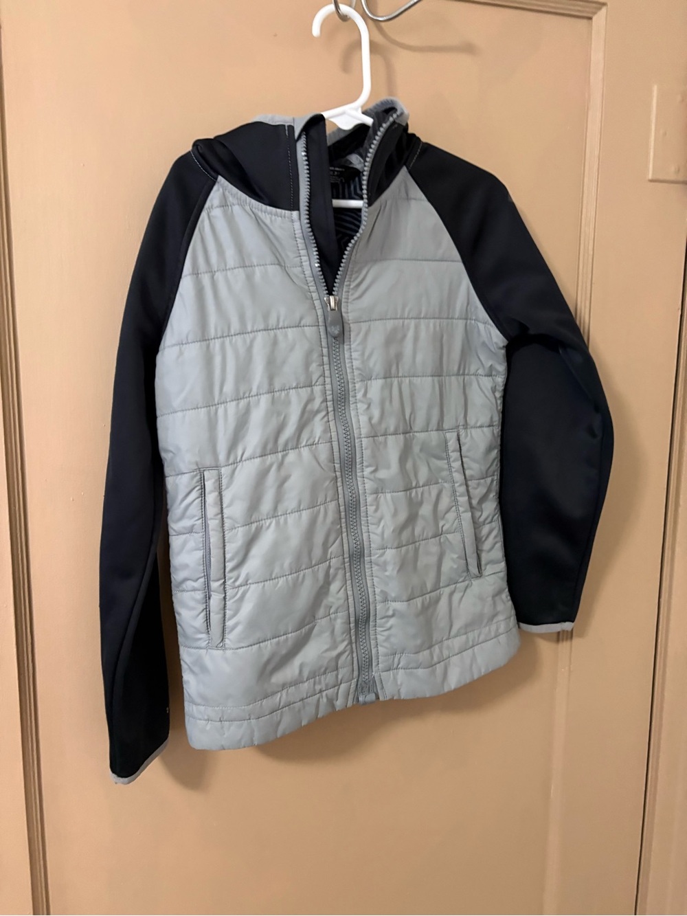 Under Armour Gray and Black Hooded Jacket